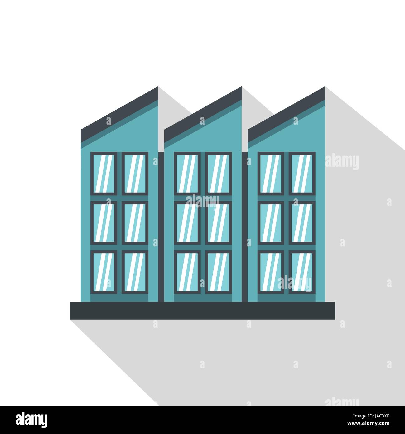 Building icon. Flat illustration of building vector icon for web Stock ...