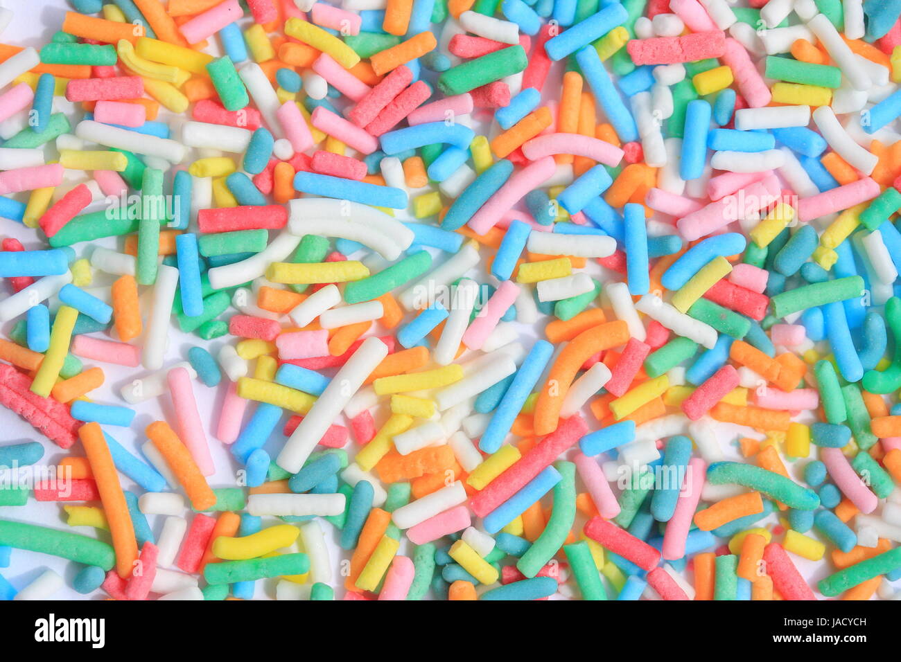 Colorful sprinkles of sugary sweet ice cream topping Stock Photo Alamy