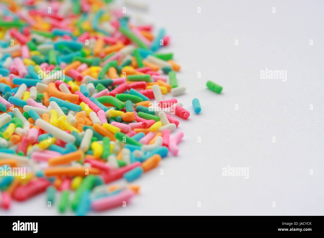 Colorful sprinkles of sugary sweet ice cream topping Stock Photo Alamy