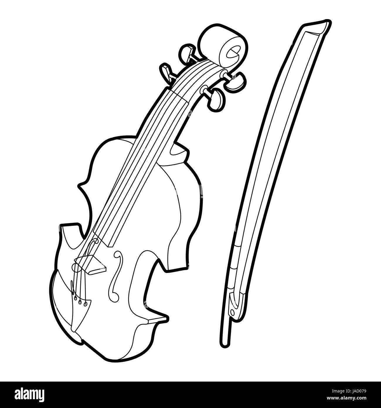 Contrabass icon. Outline isometric illustration of contrabass vector ...