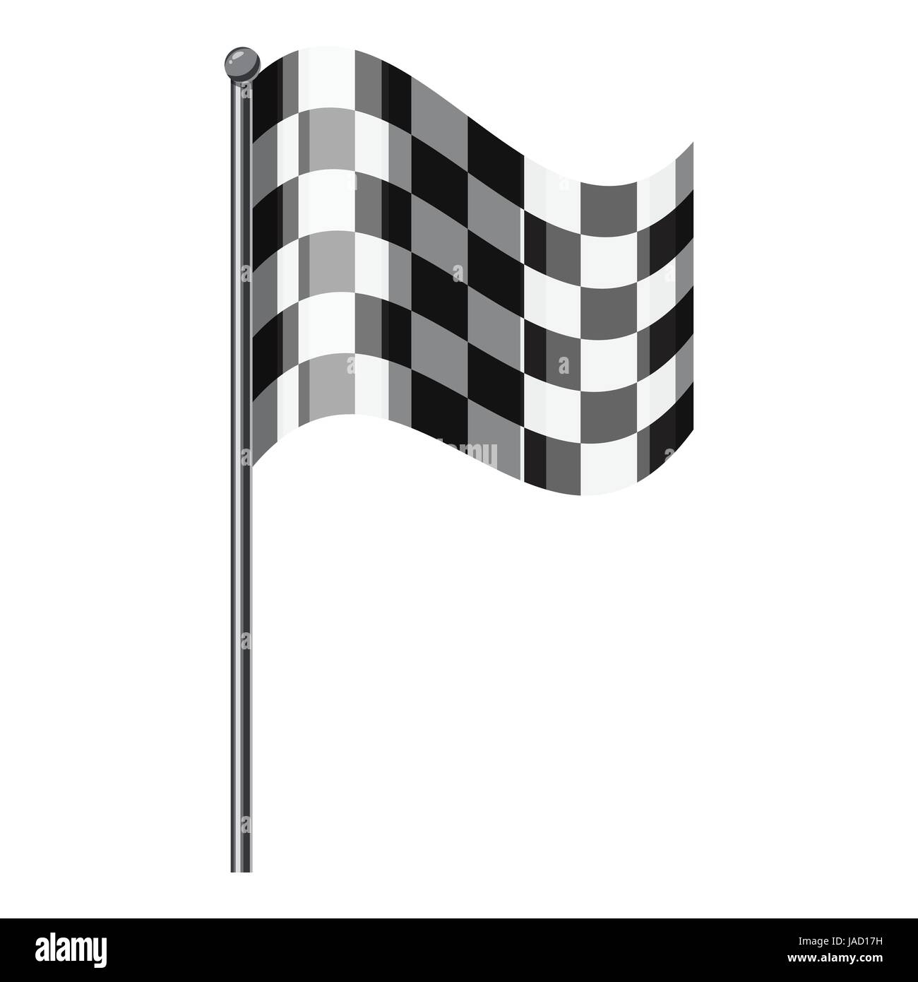 Chequered flag winner flag win winning race Cut Out Stock Images