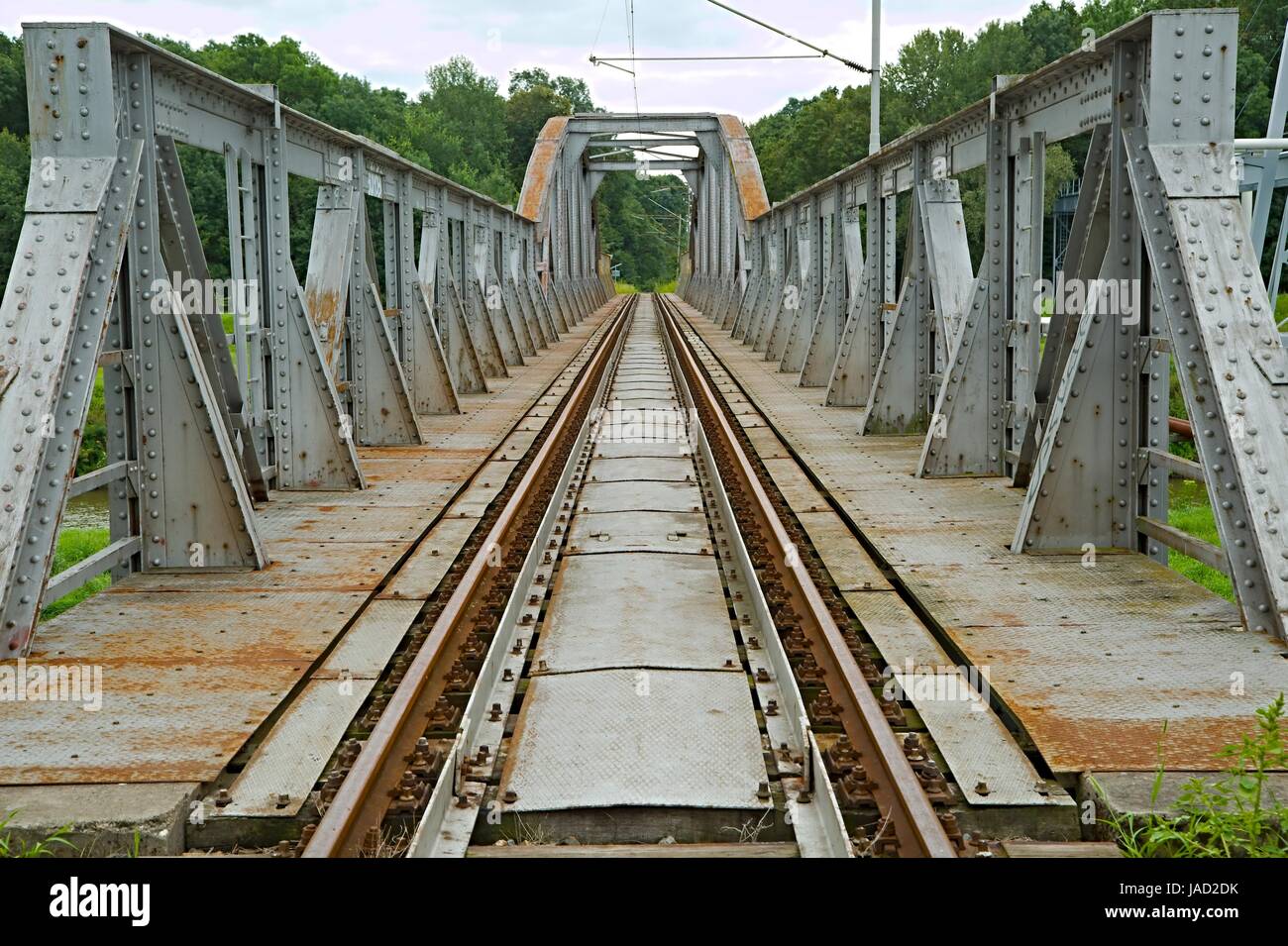 Old Railroad Bridge Stock Photo Alamy