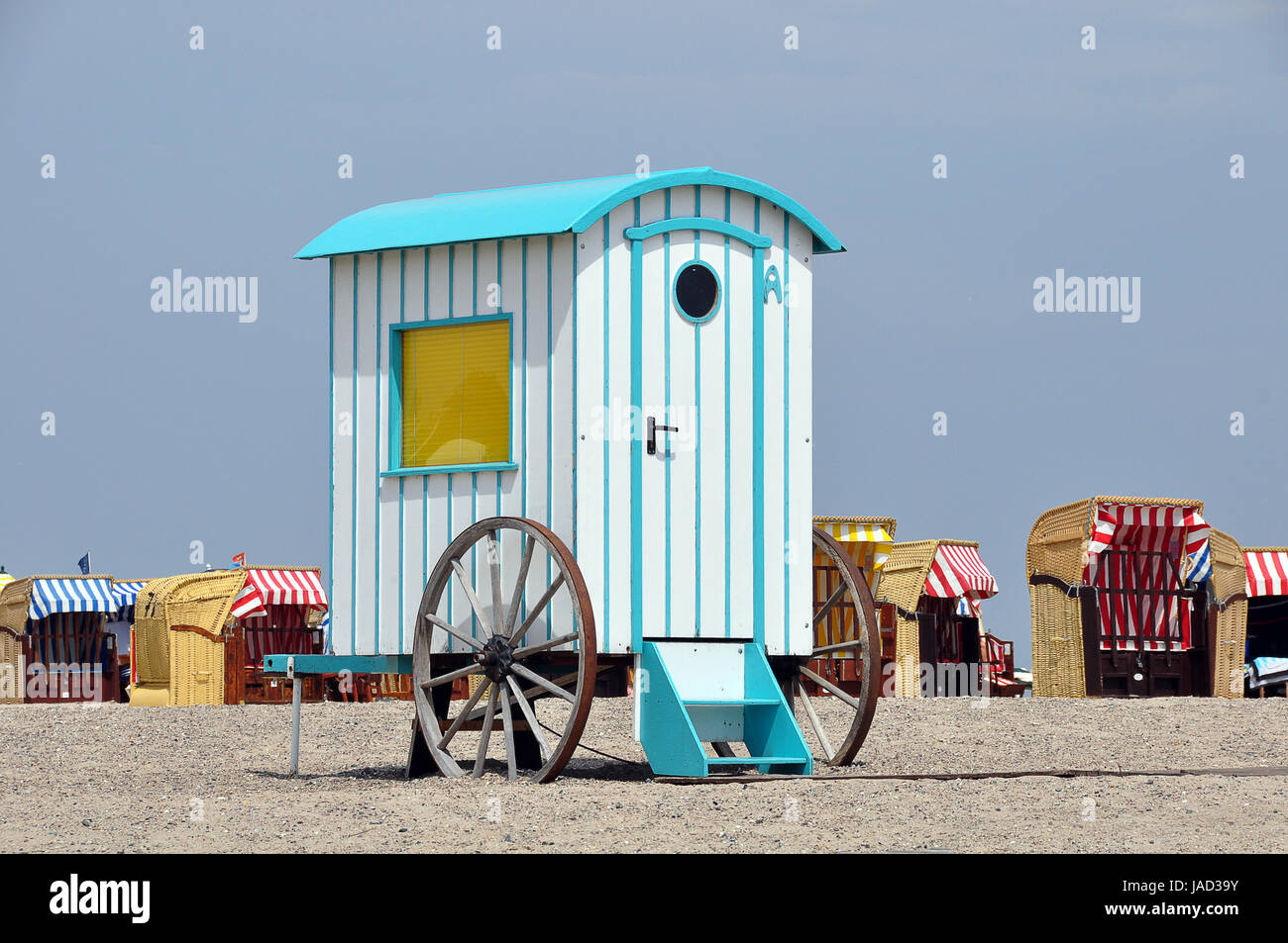 beach cart Stock Photo