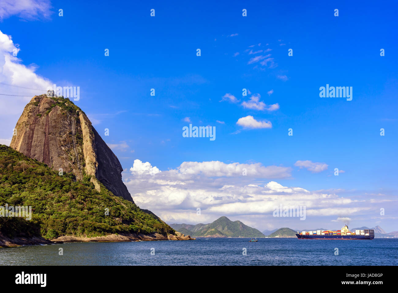 Neighborhood of urca in rio de janeiro seen from the top of the hill of urca  Stock Photo - Alamy