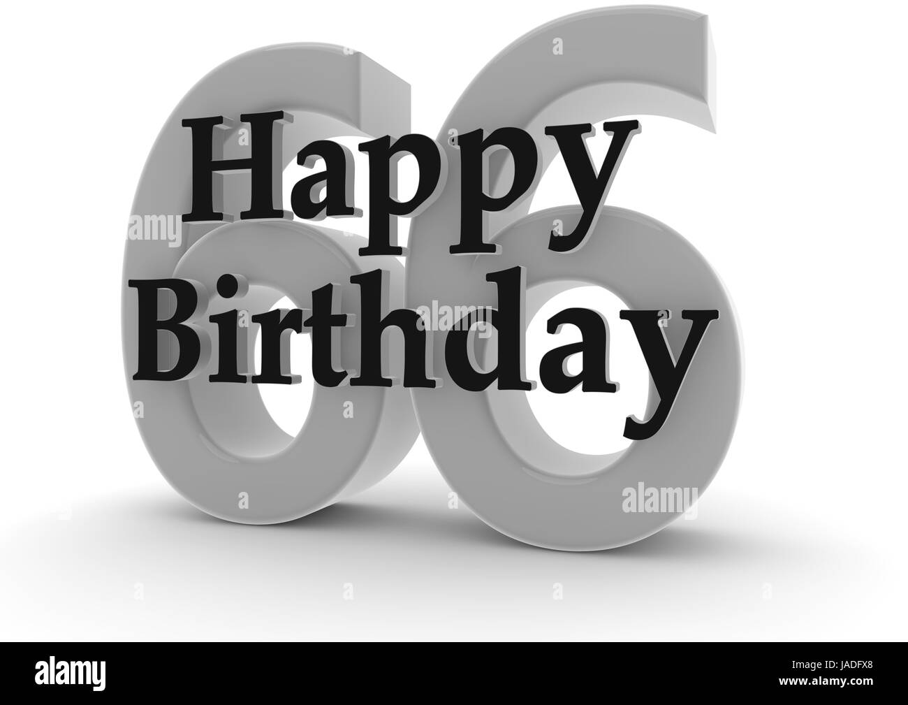 Happy Birthday with the age Stock Photo