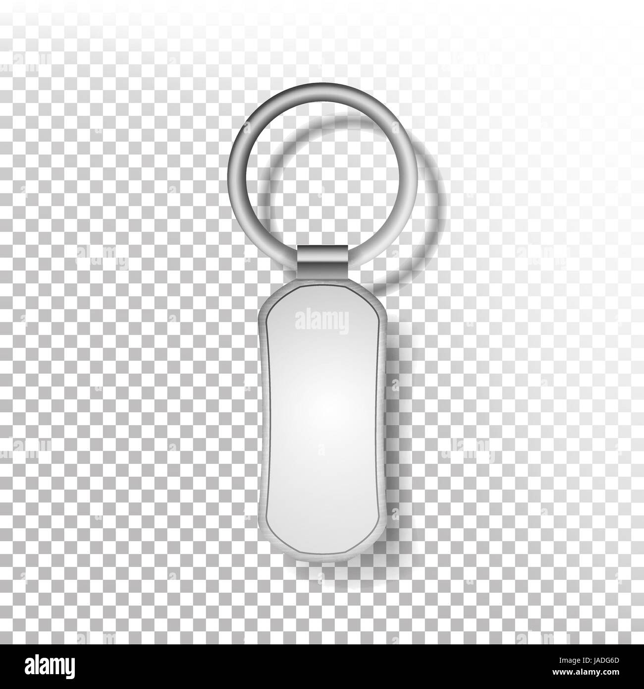 Template Metal Keychain Vector. Realistic Illustration. Key Chain, Pendants  MockUp Stock Vector Image & Art - Alamy
