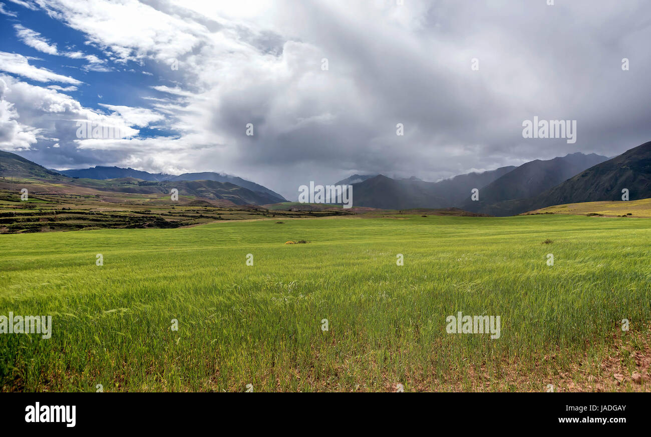 Sacred Valley. Cusco Region, Urubamba Province, Peru Stock Photo