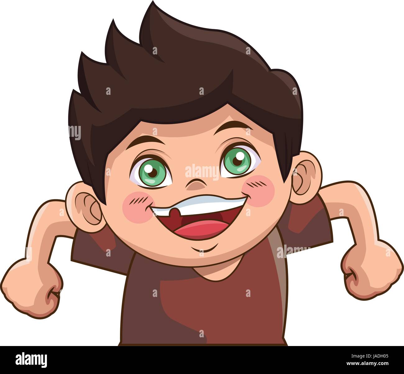 the little cute boy cartoon adorable image Stock Vector Image & Art - Alamy