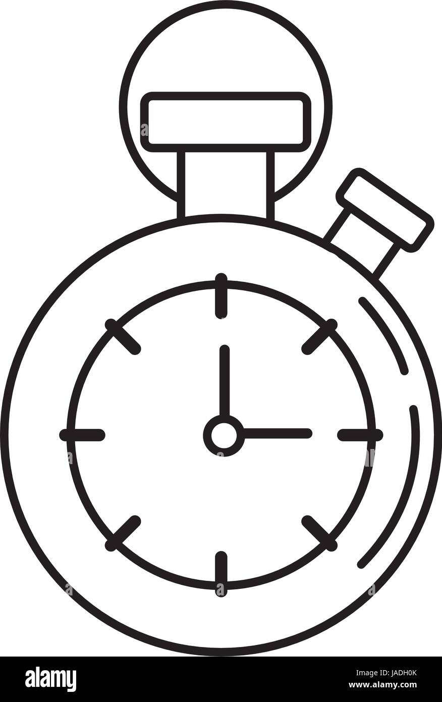 line chronometer to know and meter the time Stock Vector Image & Art ...