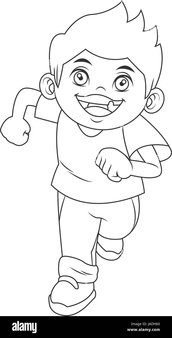 the little cute boy cartoon adorable image Stock Vector Image & Art - Alamy