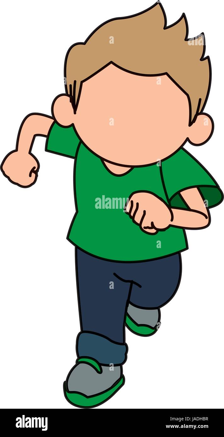the little cute boy cartoon adorable image Stock Vector Image & Art - Alamy
