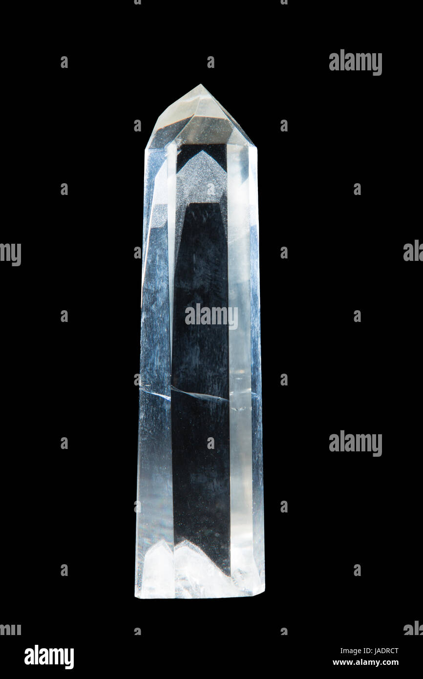 Ein grosser Bergkristall mit Phantomkristallen Stock Photo