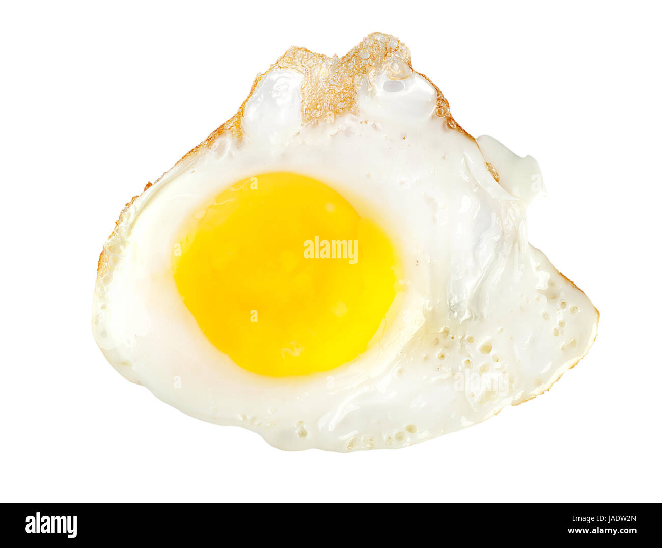 Fried egg isolated on white background (Path Stock Photo - Alamy