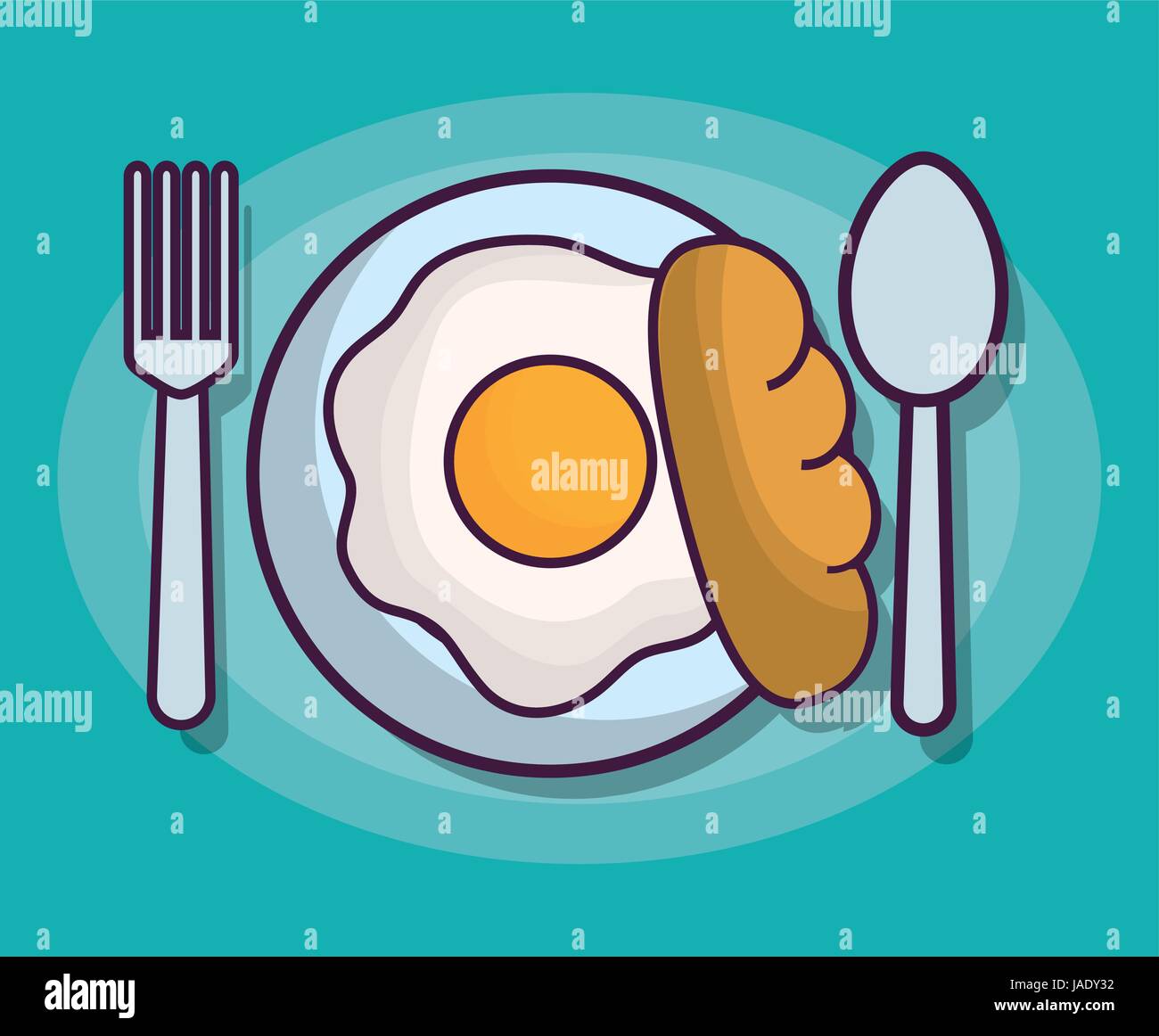 breakfast related icons Stock Vector Image & Art - Alamy