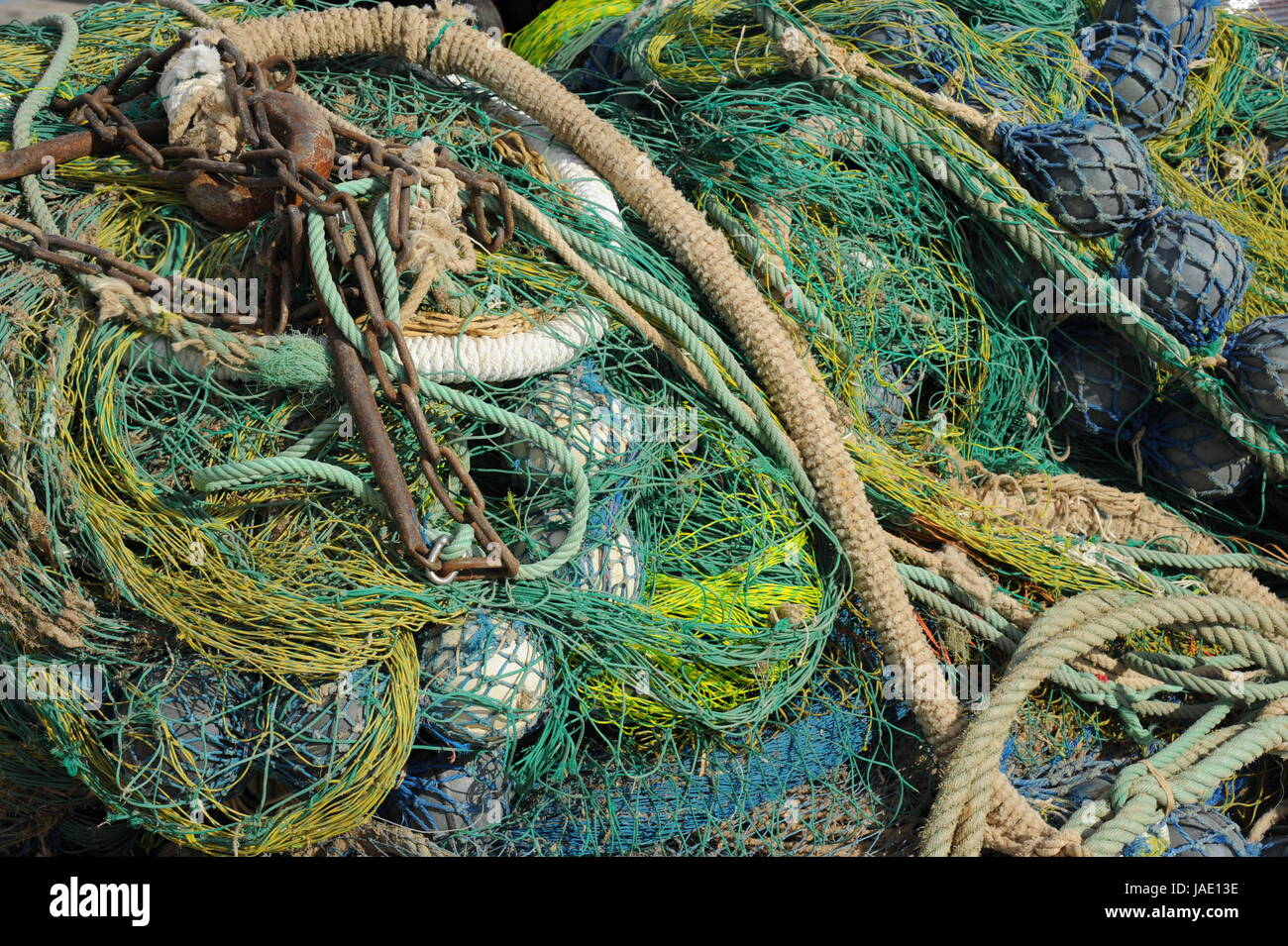 spain fishing nets fleet Stock Photo Alamy