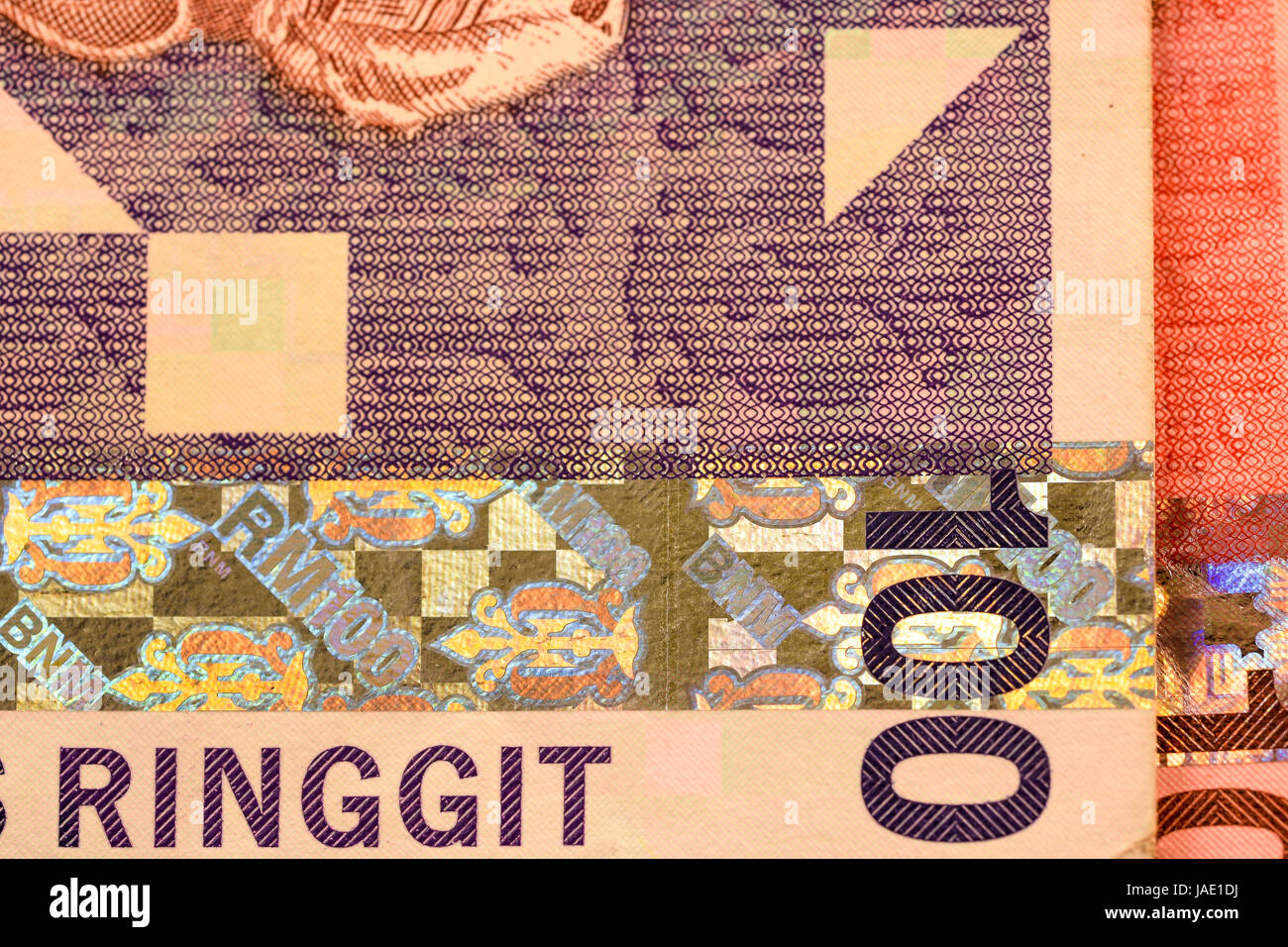 Close up Malaysia Ringgit currency note, Malaysian ringgit Ringgit