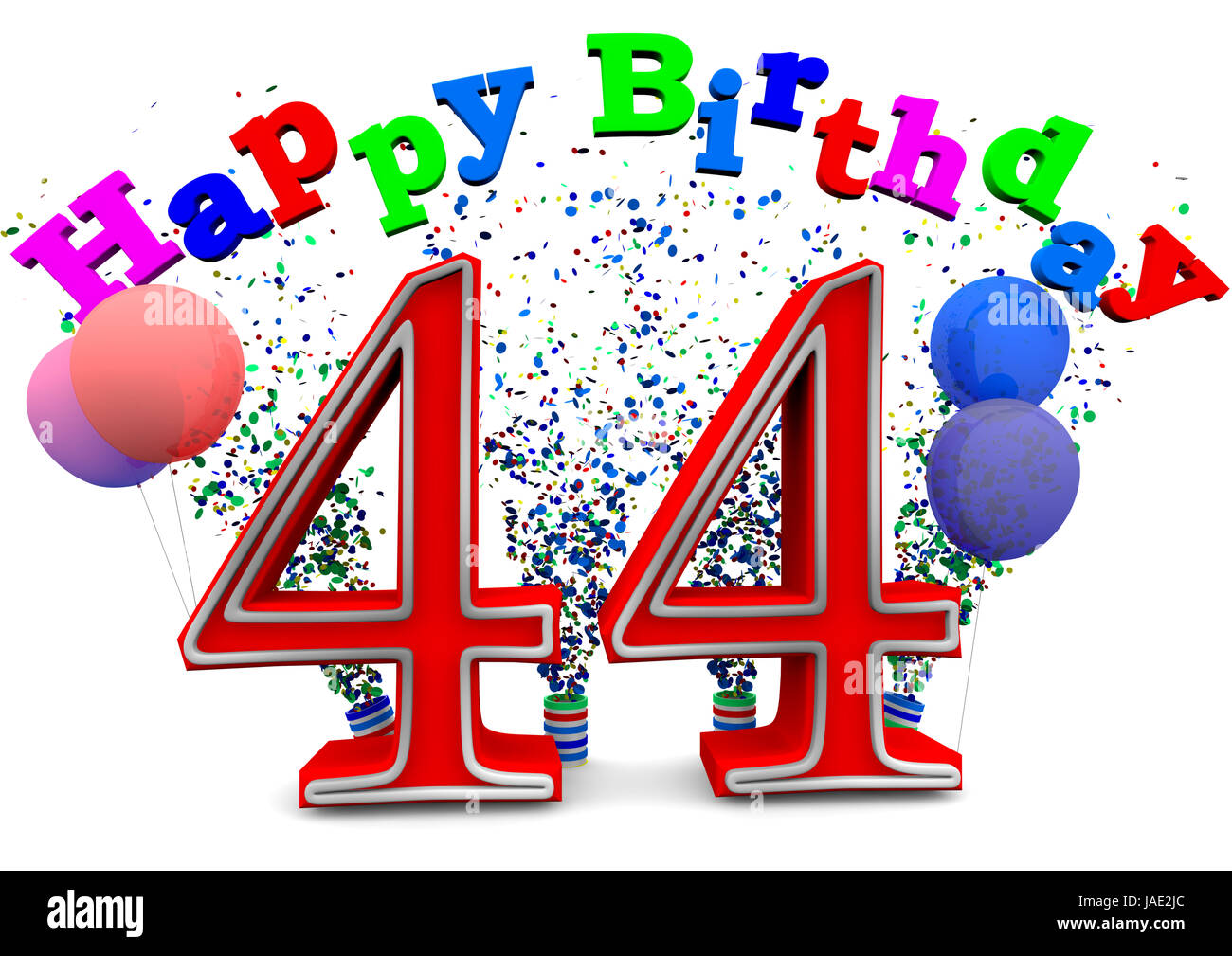 a-44-with-happy-birthday-and-balloons-stock-photo-alamy