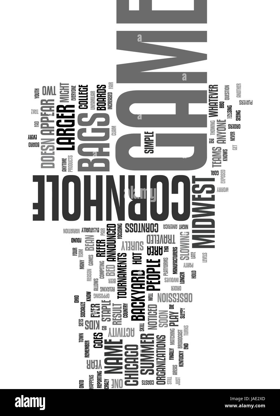 Why Is The Midwest Crazy For This Backyard Game Text Word Cloud