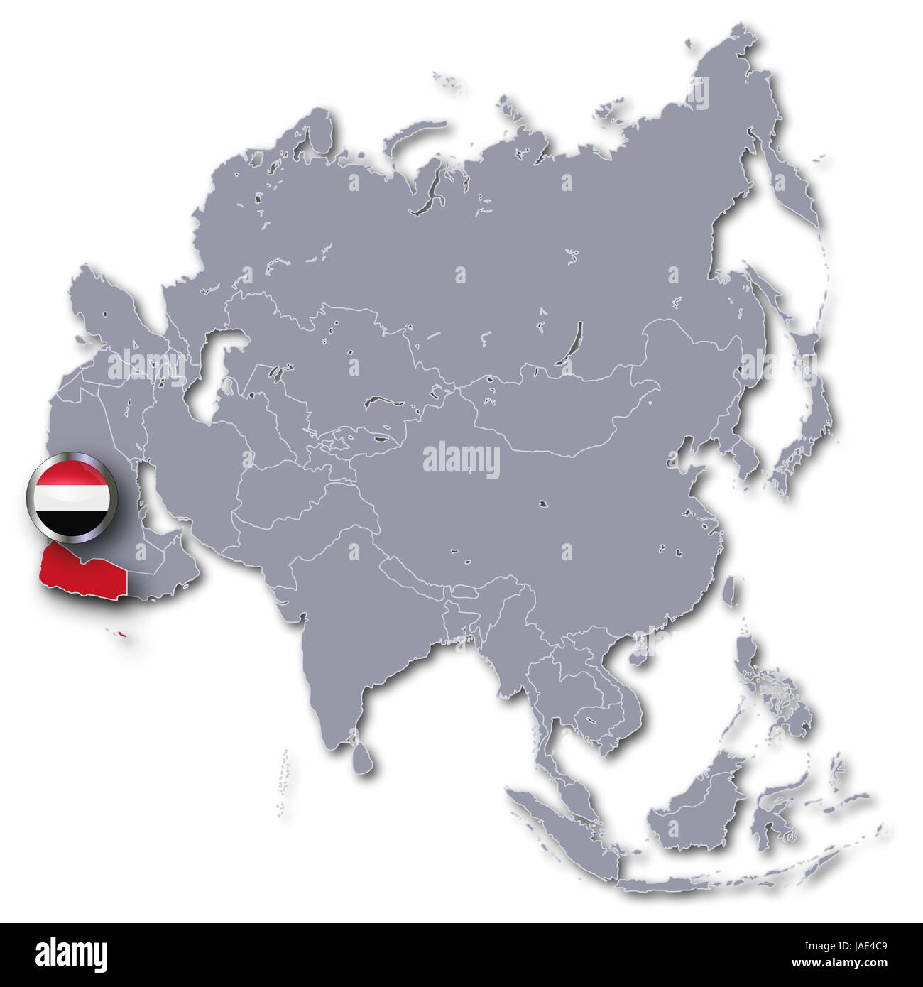 Map of yemen hi-res stock photography and images - Alamy