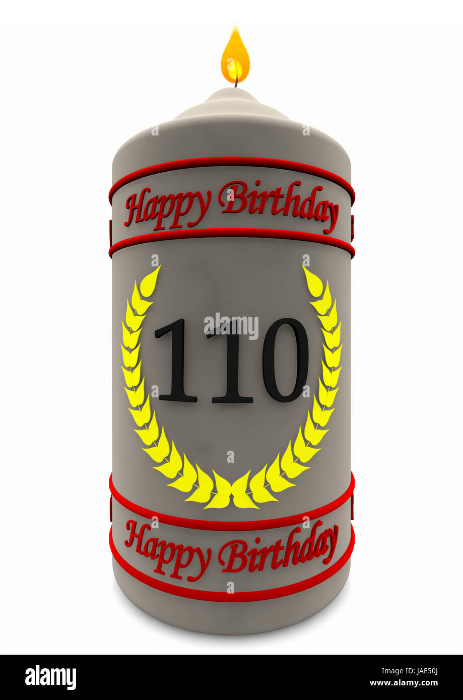 birthday candle with the age Stock Photo Alamy
