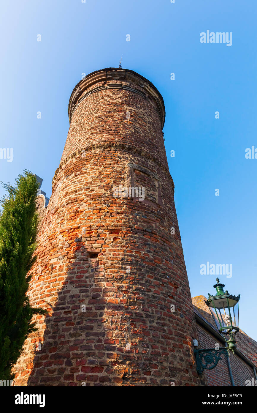 picture of the historical bergfried in Bedburg Alt-Kaster, Germany Stock Photo