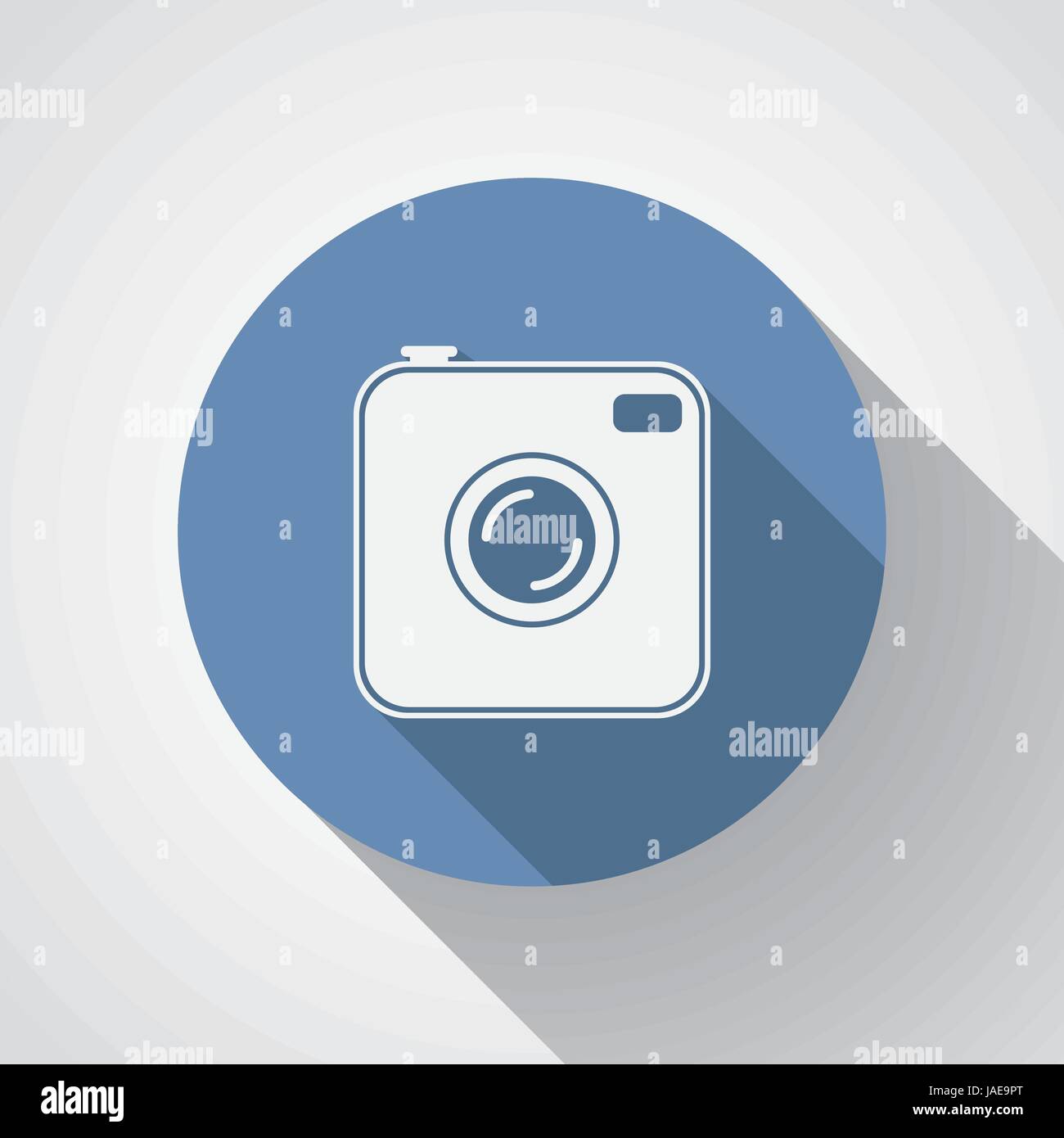 Old photocamera flat icon with long shadow Stock Vector Image & Art - Alamy
