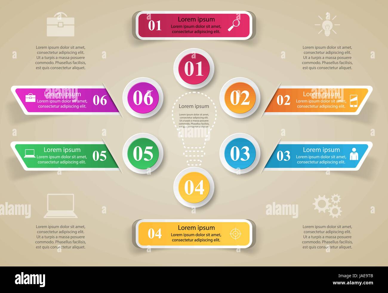 3D infographic design template and marketing icons Stock Vector Image ...