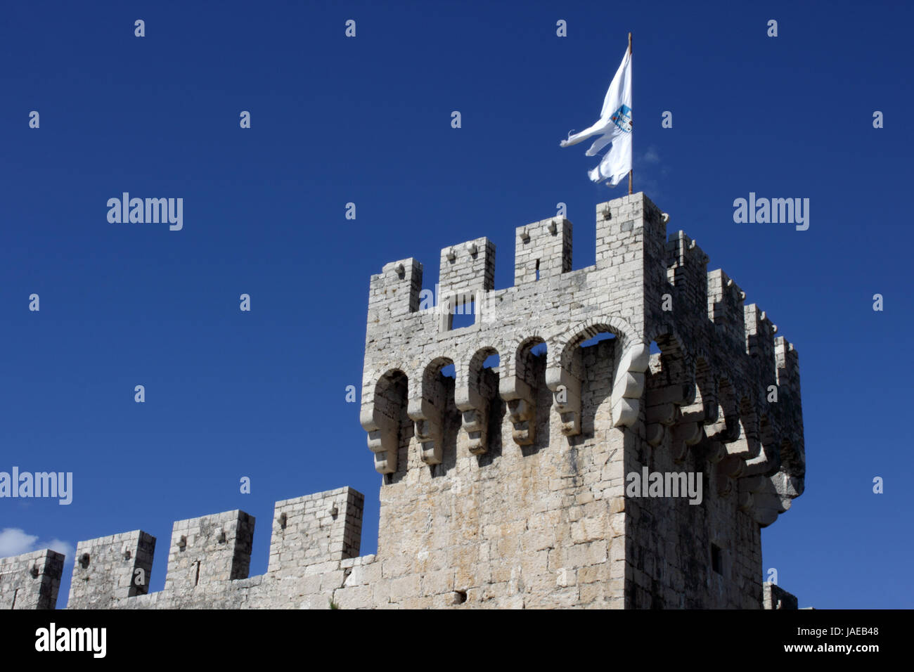 Tower of old fortress Kamerlengo, Trogir, Croatia Stock Photo