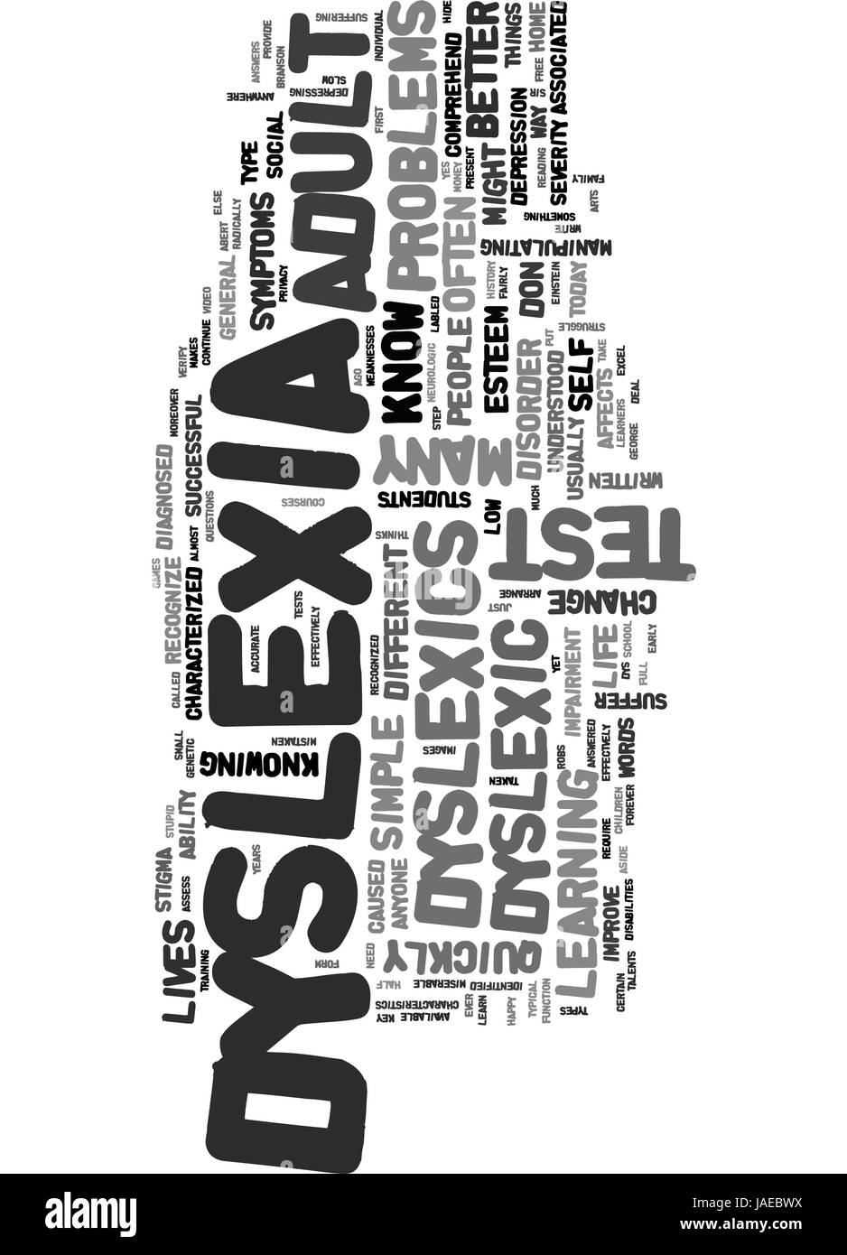 Think, what adult dyslexia test something is Adult dyslexia test something also