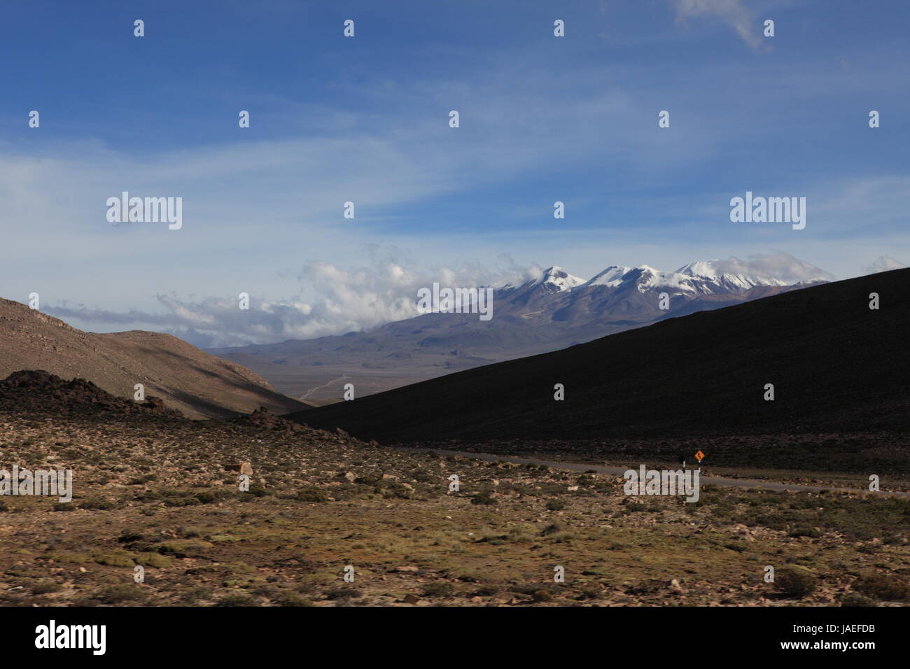 volcanoes in the andes of peru Stock Photo Alamy