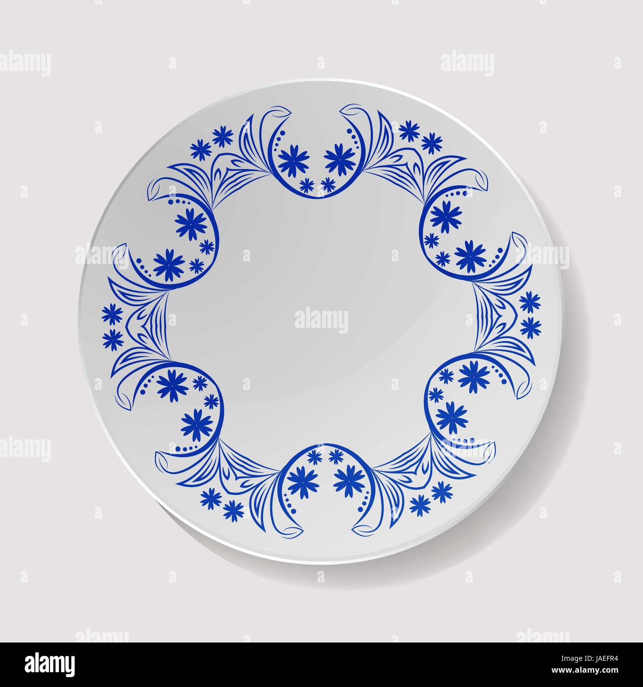 Realistic Plate Vector. Closeup Porcelain Tableware Isolated ... Realistic Plate Vector. Closeup Porcelain Tableware Isolated ...