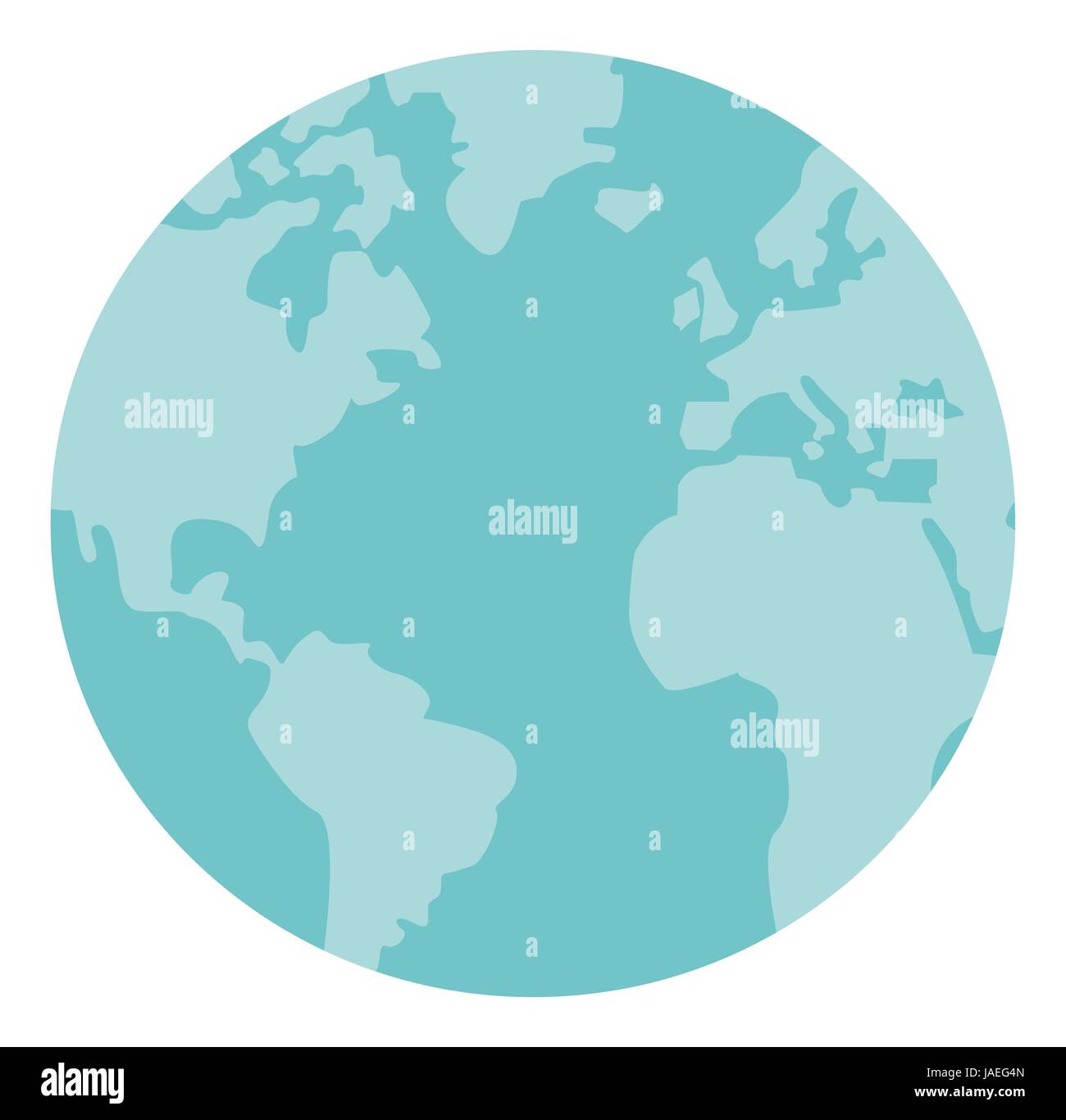 globe world earth map round icon Stock Vector