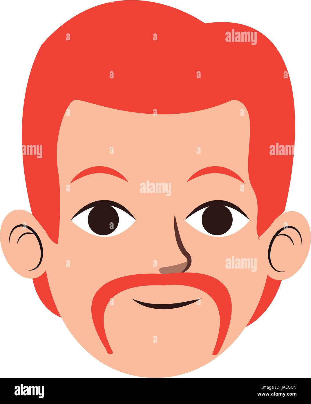 man character face avatar male portrait cartoon vector illustration ...