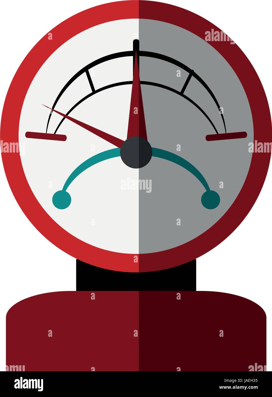 Pressure gauge display panel Stock Vector Images - Alamy