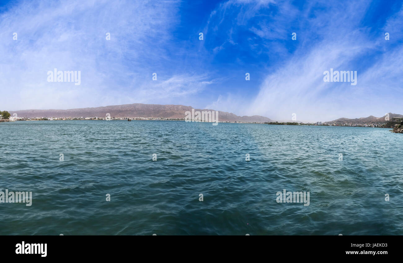 Ana Sagar Lake is an artificial lake situated in the city of Ajmer built by Anaji Tomar in 1135-1150 AD and named after him. The lake is spread over 1 Stock Photo