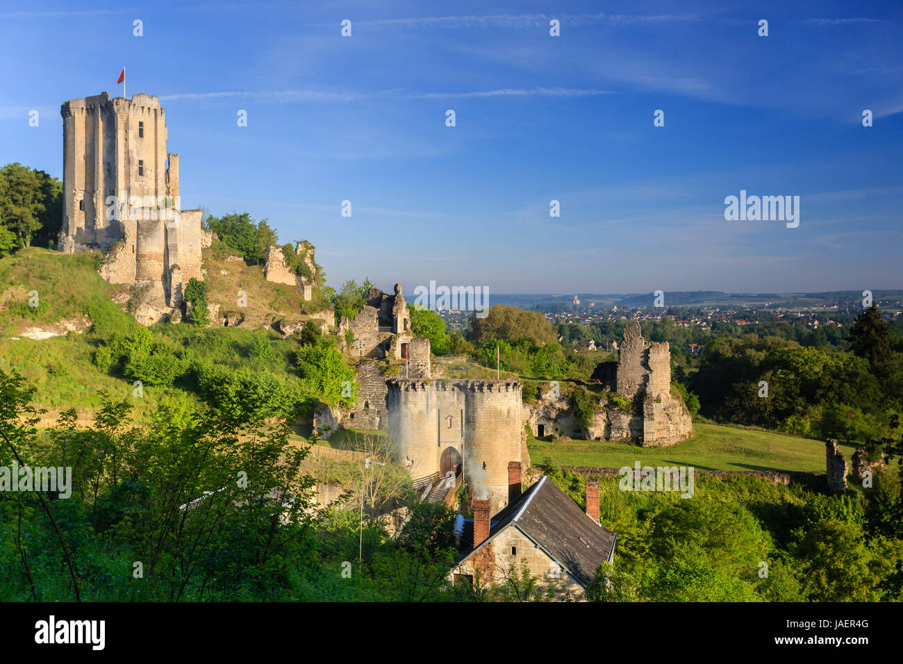 France Loir Et Cher Lavardin Labelled Les Plus Beaux Villages De France The Most Beautiful Villages Of France The Castle Stock Photo Alamy