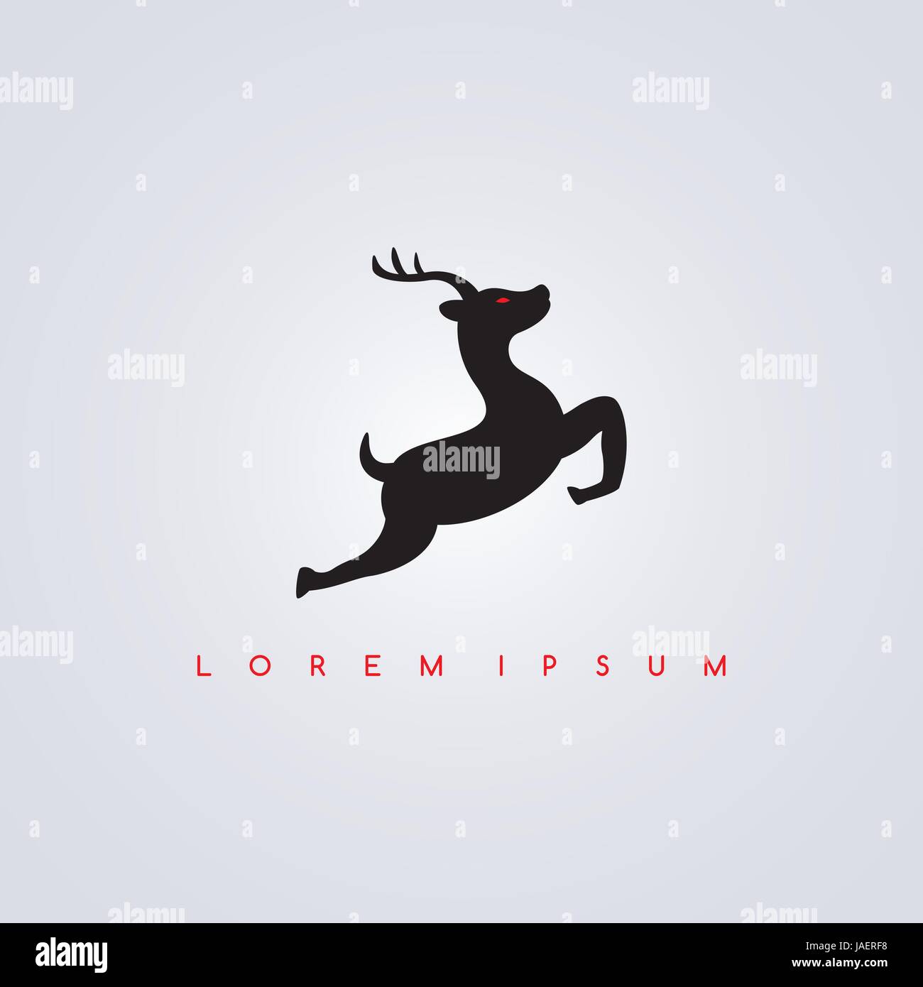 deer logotype logo theme vector art illustration Stock Vector Image ...