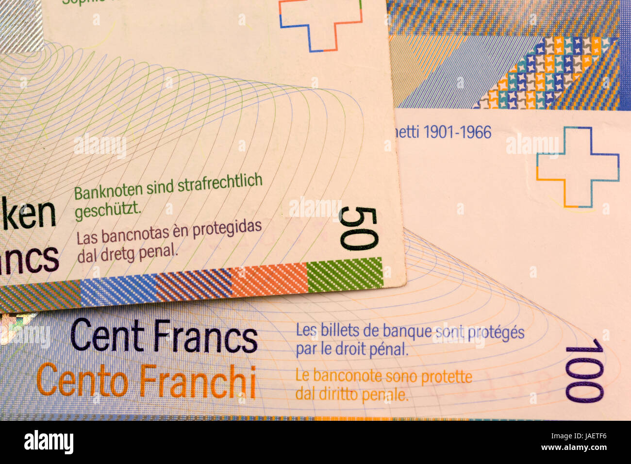 Close up Swiss francs currency note CHF Stock Photo - Alamy