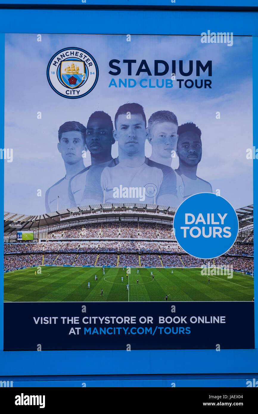 Etihad Stadium home to Manchester City football club, Manchester, England, U.K. Stock Photo