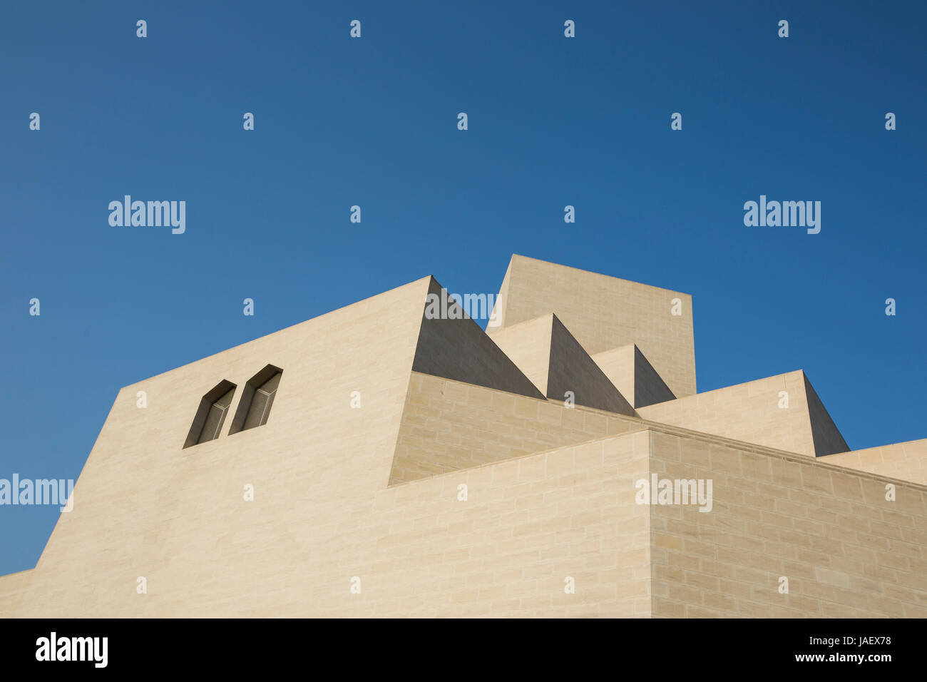 The upper level of the Museum of Islamic Art in Doha, Qatar Stock Photo