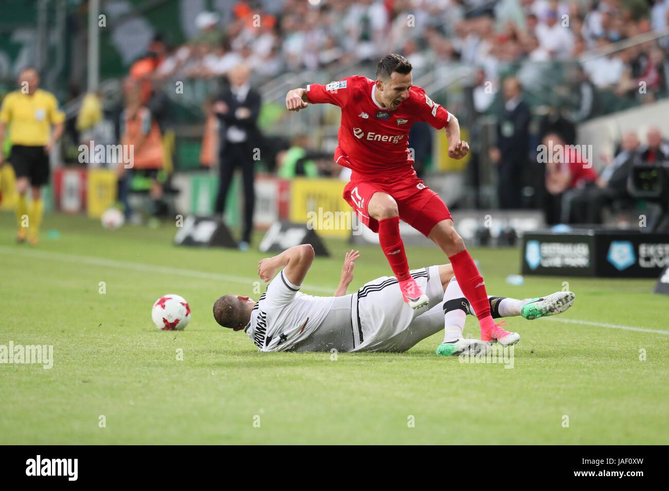 Legia Warszawa wins the premier Ekstraklasa league and the
