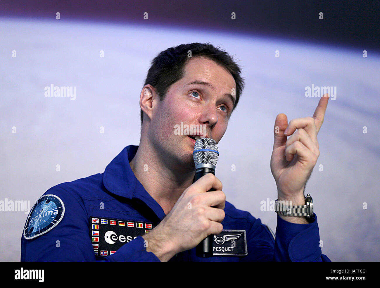 Cologne Germany 6th June 2017 French ESA Astronaut Thomas Pesquet