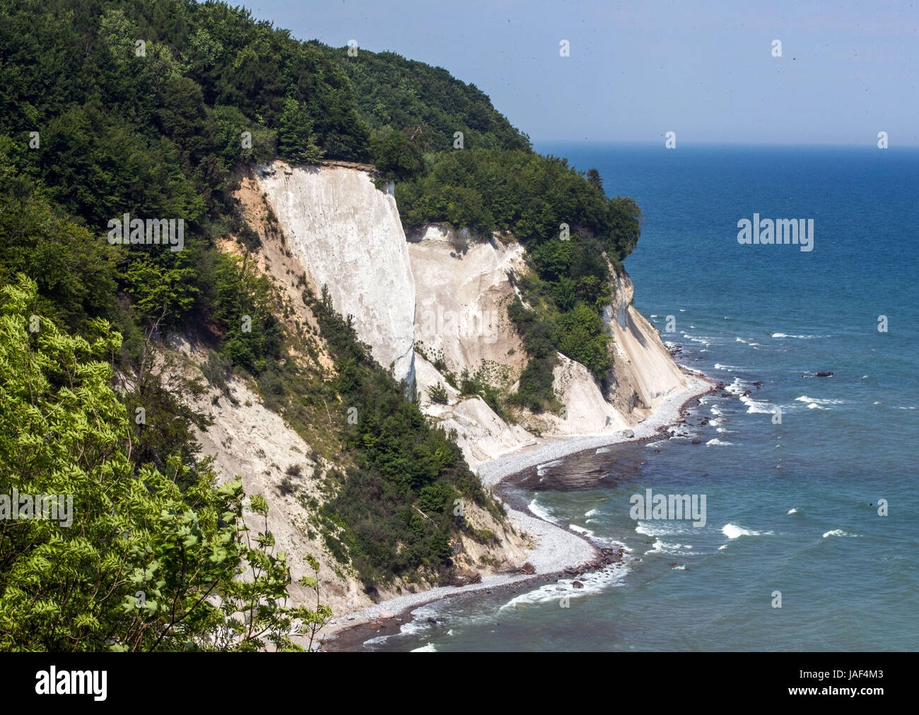 Picture of the chalk cliff formation of Konigsstuhl near to Sassnitz on