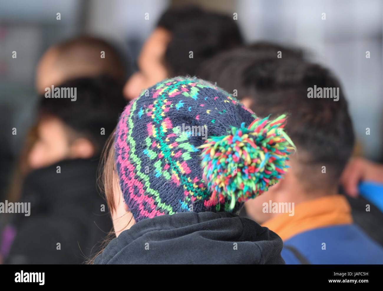 Au Pair Girl Hanna From The Ukraine Queues To Enter The Foreigners Stock Photo Alamy