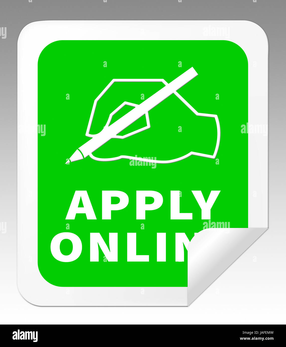 Apply Online Icon Means Internet Job 3d Illustration Stock Photo - Alamy