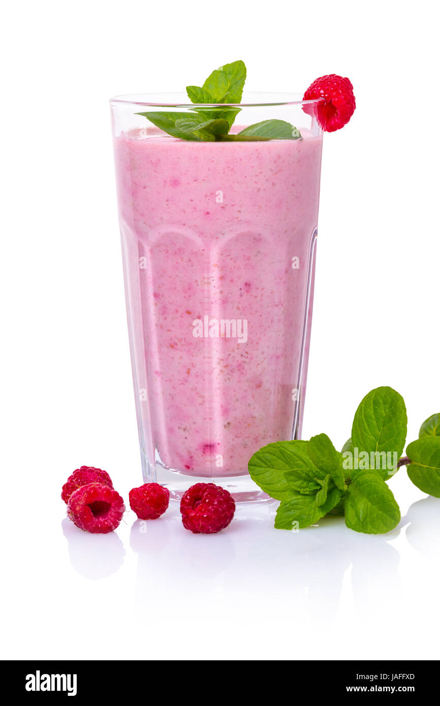 Milky Raspberry Colors Milky raspberry cocktail on white isolated background Stock Photo - Alamy