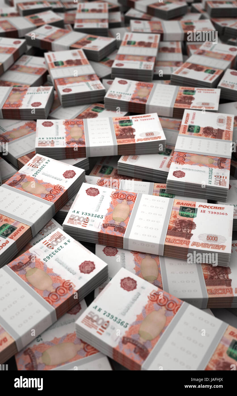 Stack of Ruble Stock Photo - Alamy