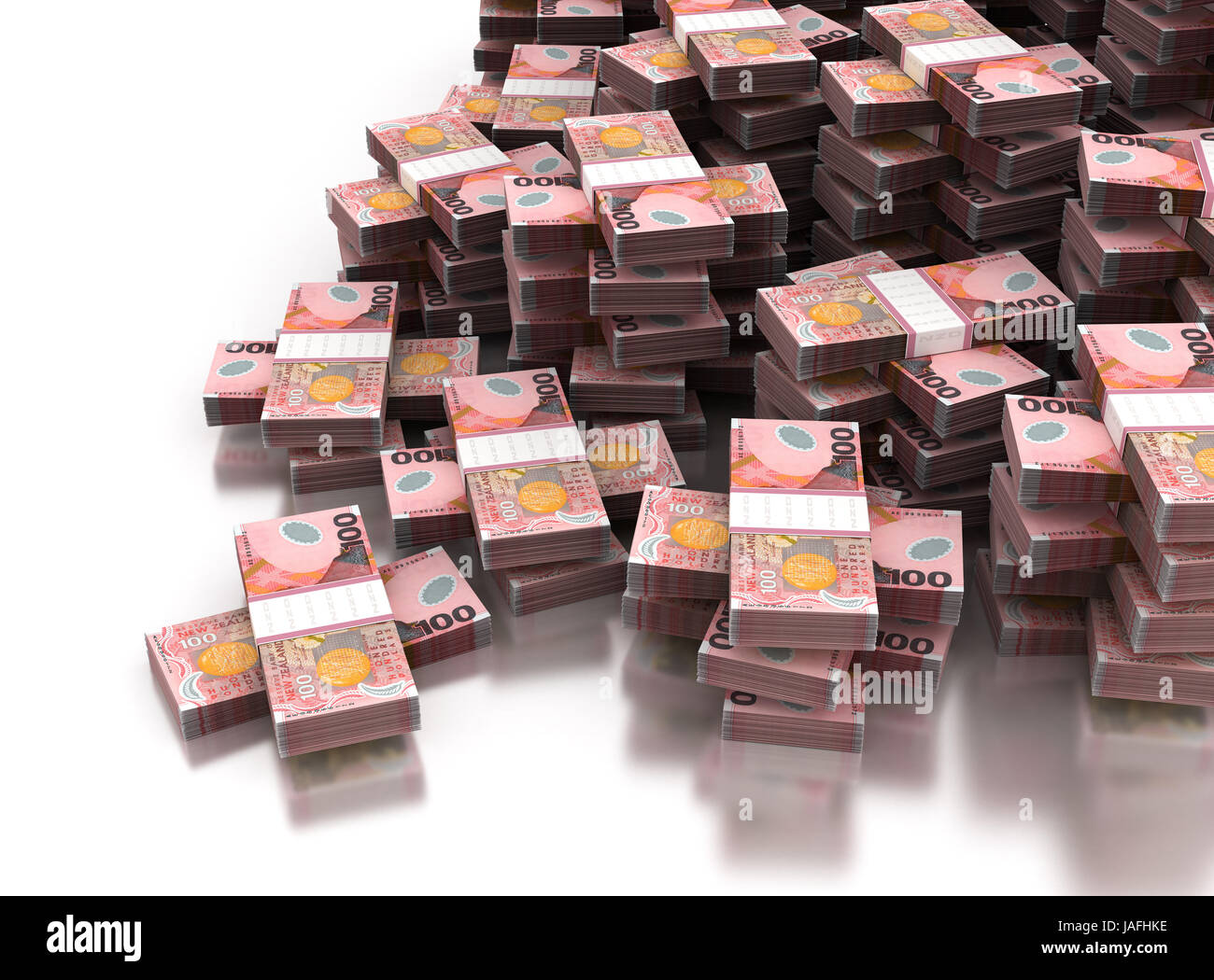 Stack Of New Zealand Dollar Stock Photo Alamy