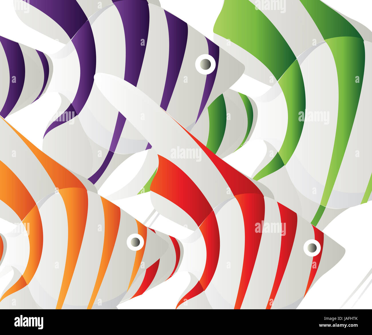 Colored fish Background, set of colored fish Stock Photo - Alamy