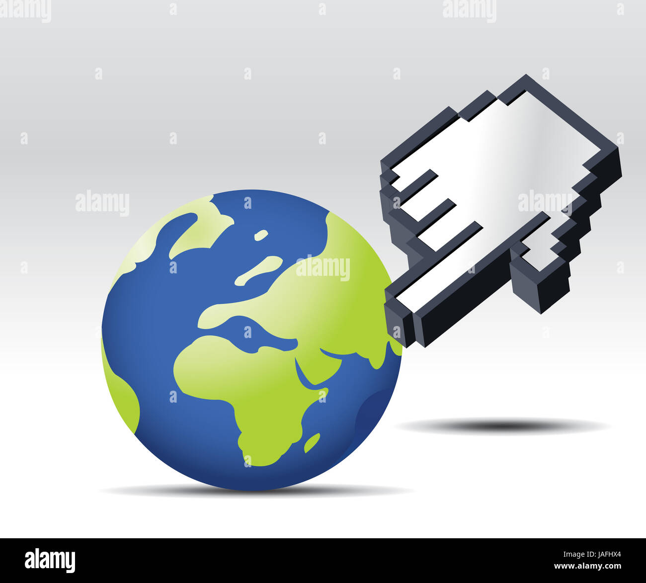 Abstract and Business Background with globe map and wavy lines Stock ...
